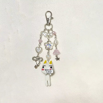 Toro Inoue charms cute Keychains|Cute Cat Bag Charm|Handmade Animal Keychain | Gift For Her