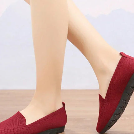Casual Shoes Women's Summer Mesh Breathable Flat Shoes Ladies Comfort Light Sneaker Socks Women Slip on Loafers Zapatillas Muje