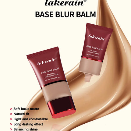 Liquid Foundation And Puff Makeup Set Lightweight Waterproof Long Lasting Matte Facial Foundation Cosmetics Woman Makeup