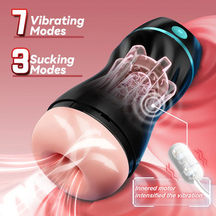 APP Control Mens Masturbator Powerful Vibration Sucking Penis Trainer Pocket Pussy Cocks Blowjob Stimulator Male Sex Machine Toy