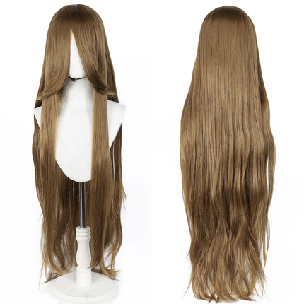 Long Straight Cosplay Wig 100CM Multiple Colors Pink Blonde Black Anime Costume Wig Universal Synthetic Cos Wig Daily Party Wig