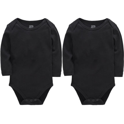 Honeyzone 3PCS Black Baby Boy Clothes Sets Long Sleeve Bodysuit Cotton Soft Jumpsuits Underwear Newborn Loungewear Infant Outfit