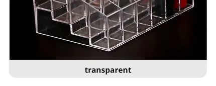 24 Grid Lipstick Holder Acrylic Cosmetics Storage Box Can Store And Sort Lipstick Nail Polish And Jewelry Display Rack