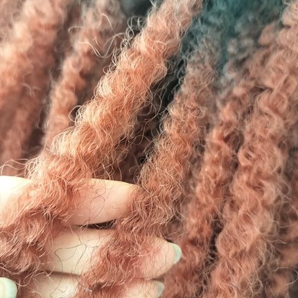 Crochet Hair Short Curly Fluffy Marley Twist Braiding Hair Synthetic Braids Hair Extensions Afro Black Hairstyle For Ladies