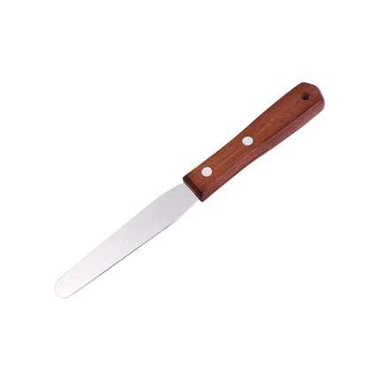 Kitchen Gadgets Stainless Steel Butter Scraper 8 Inch Comfortable Grip Cake Icing Spatula Rust-proof Jam Spreader Bread