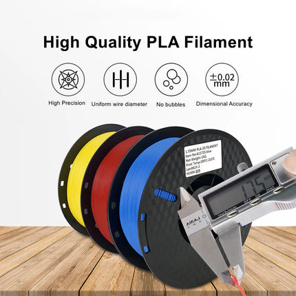 10KG PLA PETG TPU Filament 1.75mm Dimensional Accuracy+/-0.03mm No Bubble High Quality Multicolor 3D Printer Filament