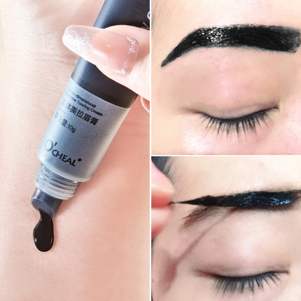 Peel Off Eye Makeup Permanent Eye Brow Tattoo Tint Long-lasting Waterproof Black Brown Dye Eyebrow Gel Cream Make Up Cosmetics