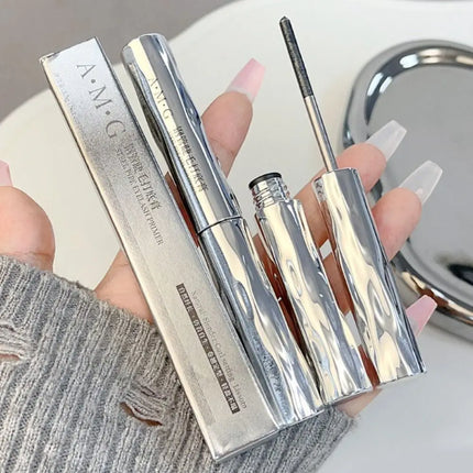 New Small Steel Tube Mascara 3D Silk Fiber Non Smudging Eyelash Primer Natural Black Long-lasting Eyelash Extension Cosmetics