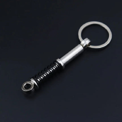 Creative Gear Head Keychain Speed Gearbox Keyring For Car Key Turbo Hub Brake Disc Pendant Shock Absorber Keys Holder Chain Ring