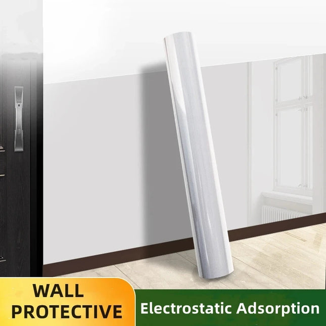 Wall Protective Film Scratch-Resistant, Anti-Dirt, Does Not Damage Walls, Home Transparent Electrostatic Wall Protection Sticker