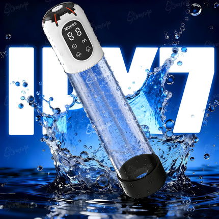 YAFEI IPX7 Electric Penis Pump Adult Sex Toy Enlarger for Men Erection Air Water Extender 4 Training 3 Suction 9 Silicone Sleeve