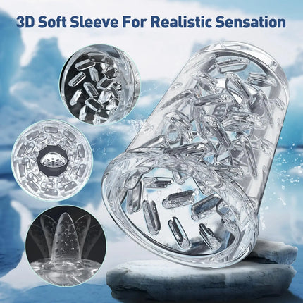 Automatic Male Masturbator Cup 7 Sucking Rotating Licking Modes Pocket Pussy Stroker Blowjob Penis Pump Sex Toys For Men