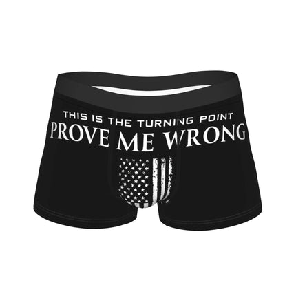 Charlie Kirk Angelic Advocate  Underwear  Funny Panties Printed Boxer Brief For Men 3D Pouch Plus Size Boxershorts