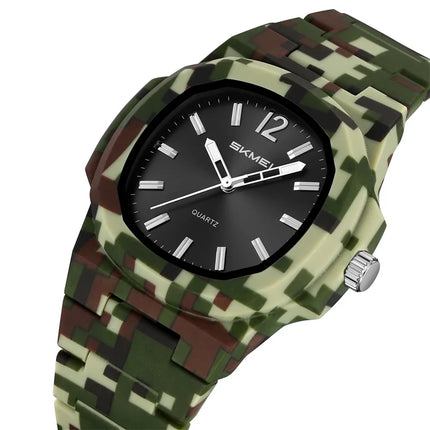 Skmei Bracelet Watches for Men Analog Display 50M Waterproof Simple Style Quartz Wristwatch