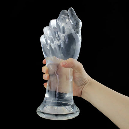 Clear Black Huge Hands Finger Fist Anal Plug 24CM Anus Prostate Massage Big Butt Plug Masturbation Sex Toys For Women Men Gay