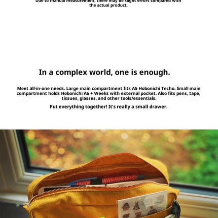 Large Capacity Canvas Storage Bag Simple Design For High School Students Multi-Layer Pencil Case And Bag For Boys And Girls