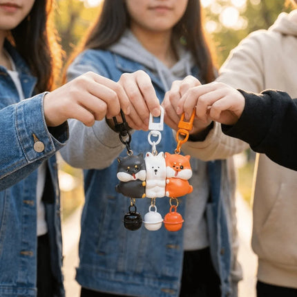 3 Pcs Set Charms Magnetic Magnetic Snap Keychain Resin Cartoon Keychain Sets Mini Backpack Charm Friends Gift