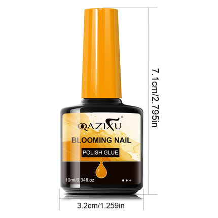 QAZIXU Blooming Gel Clear Watercolor Gel Polish UV LED Soak Off Spreading Effect Marble Nail Polish Gel Nail Art Design Salon