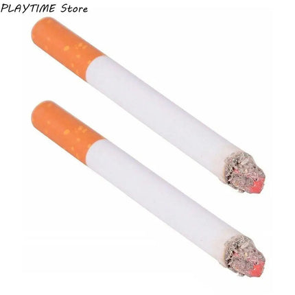 2Pcs Fake Cigarete Joke Prank Novelty Trick Props Toys April Fool's Day Gift Practical Jokes Funny False Cigarete Toy