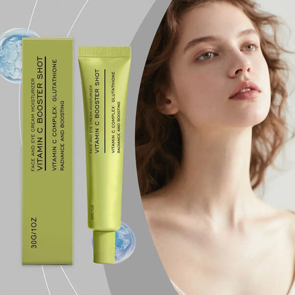 Vitamin C Booster Shot Face Cream With Glutathione And Niacinamide For Dark Spot Care,Improves Fine Lines,Korean Glass Skin Care