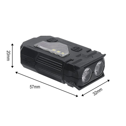 BORUiT Mini LED Flashlight Keychain Light 400LM USB C Rechargeable Portable Small Torch with Magnet Camping Pocket Lantern