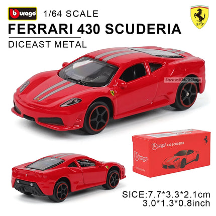 Bburago1:64 Ferrari E812 COMPETIZIONE Model Small Collection Car Alloy Model Toy Gift Scene Decoration Classic and Exquisite
