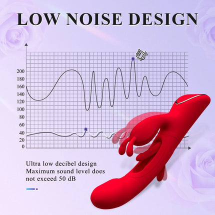 Rabbit Vibrator for Women G Spot Tapping Flapping Clit Stimulator Female Vagina Licking Tongue Massager Dildo Sex Toys for Adult