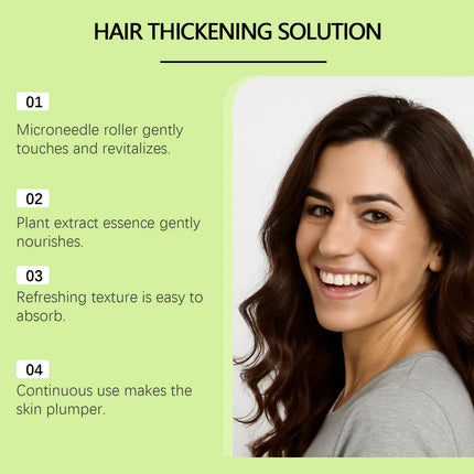 Hair Essential Care Serum Microneedle Roller Set Hair Follicle Care Nourishing Scalp Hair Care Hair Thicken Conditioner Essence
