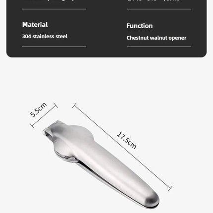2025 Stainless Steel Chestnut Opener, Cross Shaped Chestnut, Household Multifunctional Peeling Tool, Chestnut Clip, Walnut Clip