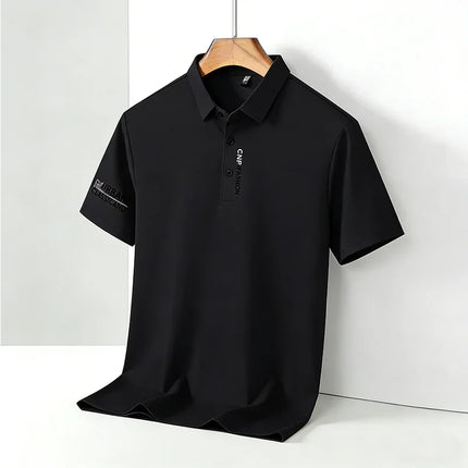 2026 Men's Short Sleeve Polo Shirt with Letter Print Casual Business Daily Top