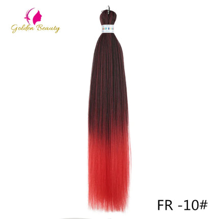 26"Corlorful Selling Jumbo Easy Braiding Hair Ombre Rainbow Braiding Cosplay Hair Synthetic Pre Stretched Hair Braids wigs