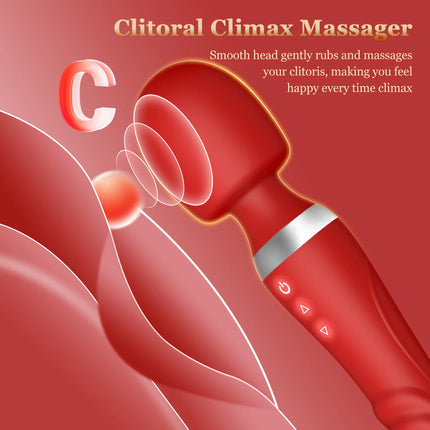 Double Headed Powerful Magic Wand Vibrators for Women AV Vibrator G Spot Massager Sex Toys Clit Stimulator Dildos for Adult 18+