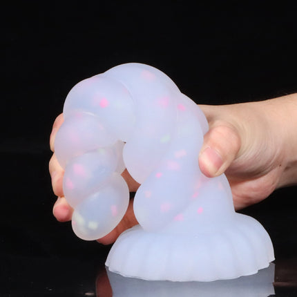 NEW Luminous Anal Plug Female Masturbator Expansion Anal Dildos for Women Soft Silicone Butt Plug Gay Sex Toys Prostate Massager