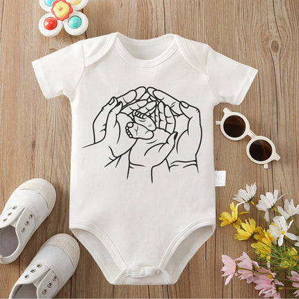 I Love My Family 100% Cotton Bodysuit Soft Baby Cloths Best Gift for Baby Onesie Jumpsuit for 0 To 12 Months Cute Newborn