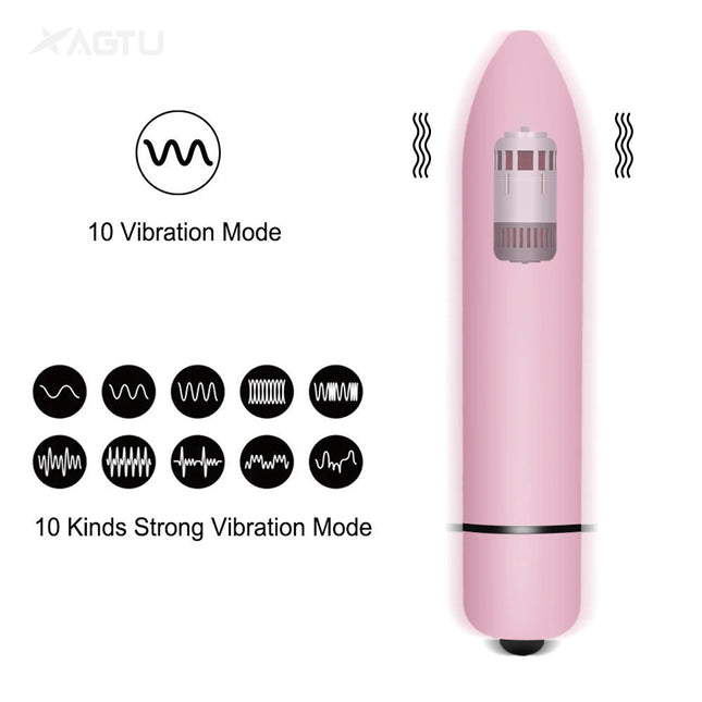 Mini Bullet Vibrator for Women Female Masturbation 10 Speed G Spot Clitoris Anal Vibration Stimulator for Women Massager Sex Toy