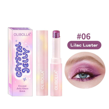 Water-like Jelly Eyeshadow Stick Pearlescent Glitter High-gloss Eyeshadow Crystal Shiny Multi-color Eye Shadow Highlighter Stick