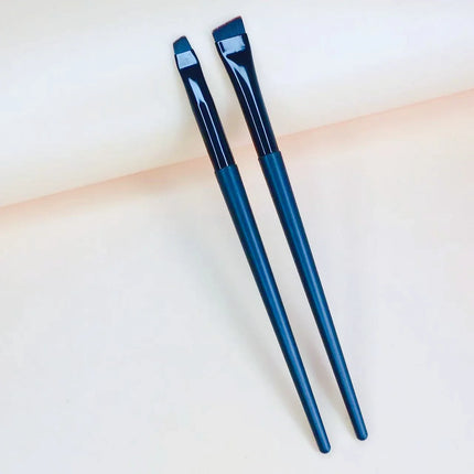 LOYBJ Thin Eyebrow Eyeliner Brush Super Fine Angled Brow Contour Brush Portable Women Eyebrow Liner Cream Cosmetic Makeup Tools