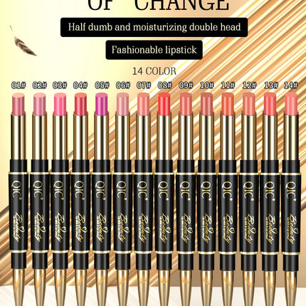 Matte 14-colors Lip Liner Pencil Bevel Design Nib Lip Contour Lipstick Nude Brown Lipstick Pencil Natural Lasting Lipliner Makeu