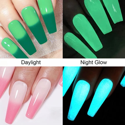 Faandin 7ml 1 Bottle, Trendy, Colorful, Luminous Gel Nail Polish, a Must-Have Item for Proms, Nightclubs, and Parties, a Halloween Essential, Durable, Strong, Not Easy to Fade, Easy to Apply, Removable Fluorescent Nail Polish