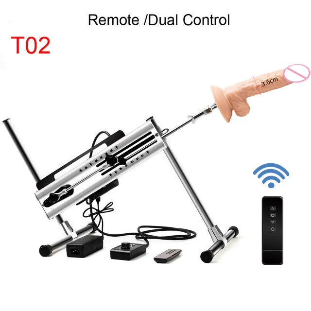 120W Strong Power Wireless Remote Control Sex Machine Automatic Vibrators Realistic Dildo Sex Toys For Women Men 18+ Adult Games