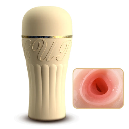 Realistic Vagina Male Masturbator Soft Fleshy Thick Handheld Pocket Pussy Lifelike Feel Easy to Clean Stroker for Men Discreet