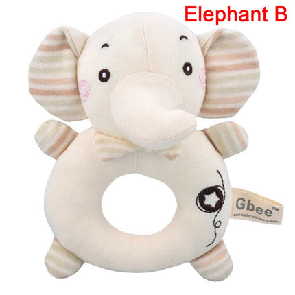 Baby Rattles Soft Cartoon Cute Plush Animal Toys Child Educational Handbells