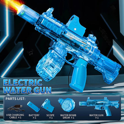 M416 Large Capacity Electric Water Gun Fully Automatic Shooting Toy Summer Water Gun Battle Beach Outdoor Entertainment ChildToy