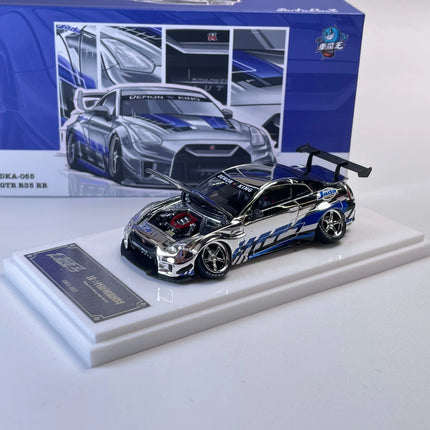 Demon King Auto 1/64 GTR R34 R35 Alloy Motor Vehicle Toy Die-casting Metal Model Collection