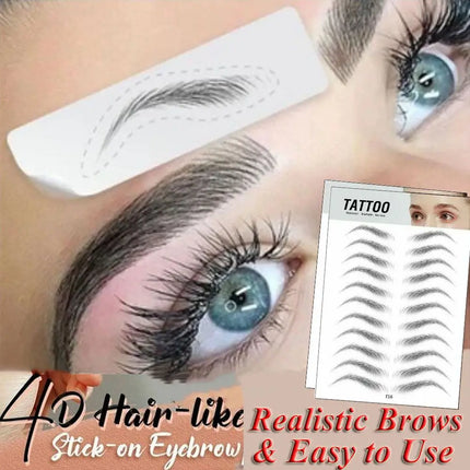 Brow stickers Water-based Lasting 4D Hair-like Eyebrow Authentic Eyebrow Tattoo Sticker False Eyebrows