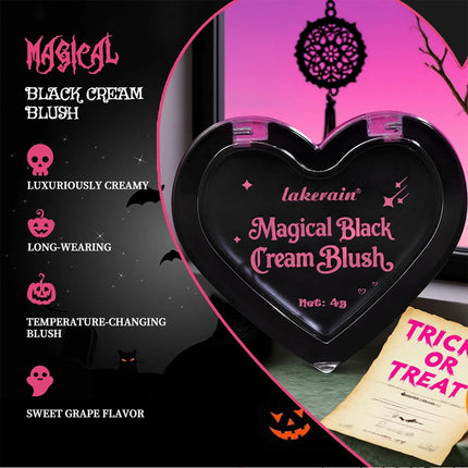 PH Color Changing Magical Black Cream Long-wearing Blush Cheeks Lips Natural Pink Moisturize Long Lasting Makeup Cosmetics
