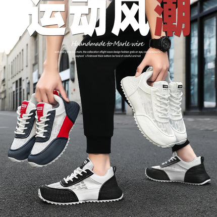 Brand protection 2026 new men's lightweight non-slip breathable wear-resistant running sports fashion versatile casual shoes