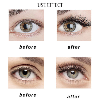 QIBEST Eyelash Growth Serum Natural Ingredients No Irritation Eyebrow Nourishing Enhancer For Longer Thicker Lashes Eyes Makeup