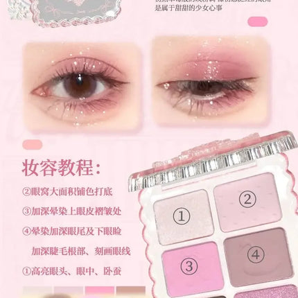Gogotales Gem Series Eyeshadow Disc Ballet Swan Earth Color Korean Daily Light Makeup Matte Pure Sexy Portable Eyeshadow Makeup