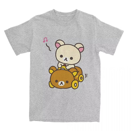 Round Neck Short Sleeve T-shirt for Men and Women with Car Hipster Style Summer Short Sleeve T Shirts Streetwear Women T Shirts